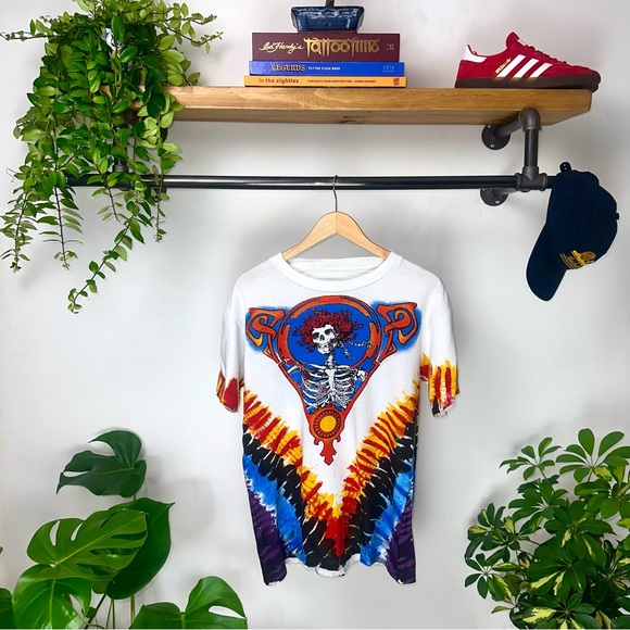 Other - Grateful Dead White & Tie Dye Tee in Size Medium👕